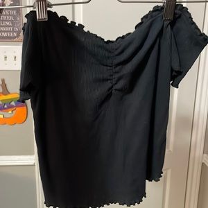 Black size medium gently used Me to We cropped top